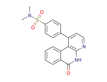 N,N-dimethyl-4-(6-oxo-5,6-dihydro-benzo[c][1,8]naphthyridin-1-yl)-benzenesulfonamide