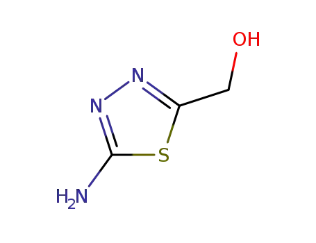 Molecular Structure of 56951-58-7 (2-amino-5-hydroxymethyl-1,3,4-thiadiazole)