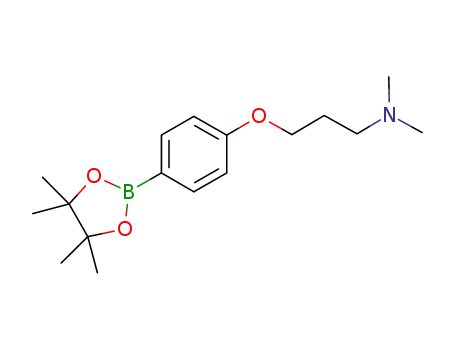 Molecular Structure of 627899-90-5 (2-{4-[3-(dimethylamino)propoxy]phenyl}-4,4,5,5-tetramethyl-1,3,2-dioxaborolane)