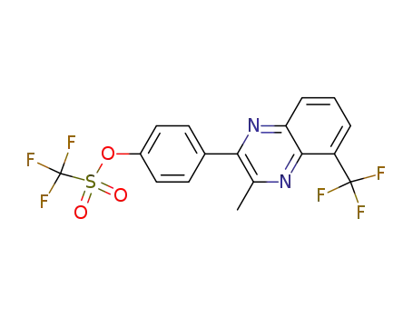 4-[3-methyl-5-(trifluoromethyl)quinoxalin-2-yl]phenyl trifluoromethanesulfonate
