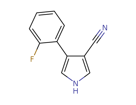 1H-Pyrrole-3-carbonitrile,4-(2-fluorophenyl)-