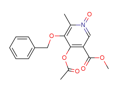 methyl 4-acetoxy-5-benzyloxy-6-methyl-1-oxynicotinate