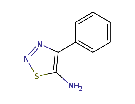 Molecular Structure of 78301-72-1 (4-PHENYL-1,2,3-THIADIAZOL-5-AMINE)
