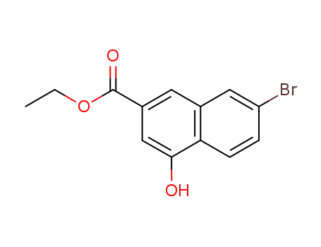 Molecular Structure of 178876-99-8 (ethyl 7-bromo-4-hydroxynaphthalene-2-carboxylate)