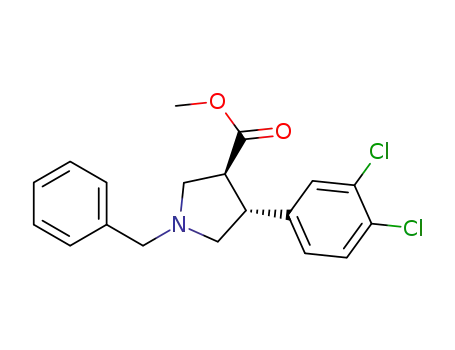 (3S,4R)-1-benzyl-4-(3,4-dichloro-phenyl)-pyrrolidine-3-carboxylic acid methyl ester