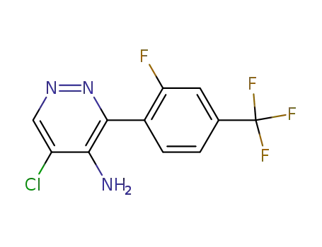 5-chloro-3-(2-fluoro-4-trifluoromethylphenyl)pyridazin-4-ylamine