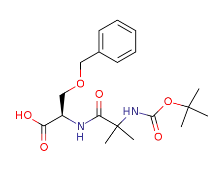 Molecular Structure of 159634-89-6 (N-2-(3-BENZYLOXY PRIOPIONIC ACID)-2-(N-T-BUTOXYCAR)