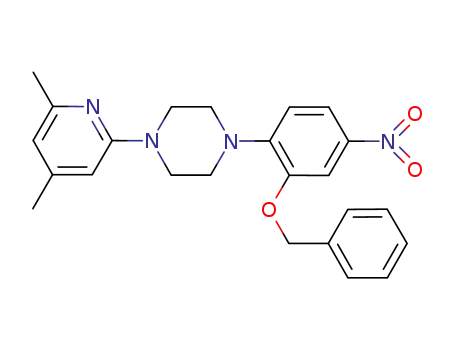 1-(2-benzyloxy-4-nitro-phenyl)-4-(4,6-dimethyl-pyridin-2-yl)-piperazine
