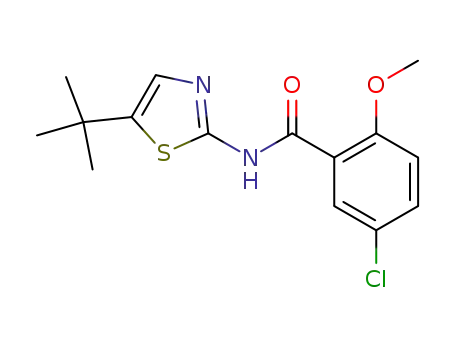 N-(5-tert-butylthiazol-2-yl)-5-chloro-2-methoxybenzamide