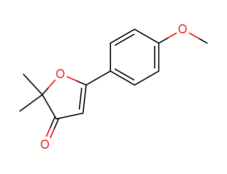 Molecular Structure of 123023-79-0 (3(2H)-Furanone, 5-(4-methoxyphenyl)-2,2-dimethyl-)