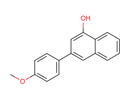 Molecular Structure of 30069-70-6 (1-Naphthalenol, 3-(4-methoxyphenyl)-)