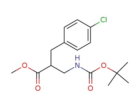 Methyl 2-N-Boc-2-aminomethyl-3-(4-chloro-phenyl)-propionate