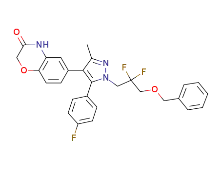 6-{1-[3-(benzyloxy)-2,2-difluoropropyl]-5-(4-fluorophenyl)-3-methyl-1H-pyrazol-4-yl}-2H-1,4-benzoxazin-3(4H)-one