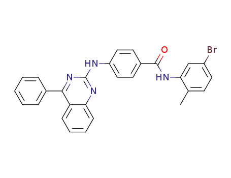N-(5-bromo-2-methylphenyl)-4-[(4-phenylquinazolin-2-yl)amino]benzamide