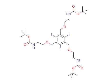 2,4,6-triiodo-1,3,5-tris-(2-tert-butoxycarbonylaminoethoxymethyl)benzene