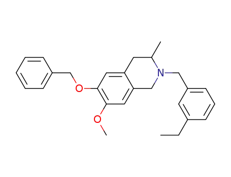 (+/-)-6-benzyloxy-2-(3-ethylbenzyl)-7-methoxy-3-methyl-1,2,3,4-tetrahydroisoquinoline