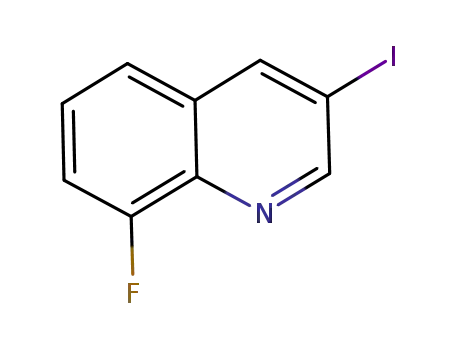 Molecular Structure of 866782-59-4 (8-Fluoro-3-iodoquinoline)