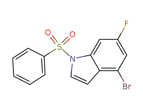 4-bromo-6-fluoro-1-(phenylsulfonyl)-1H-indole