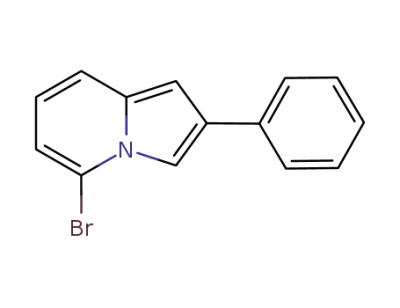 Molecular Structure of 1006591-05-4 (5-BROMO-2-PHENYL-INDOLIZINE)