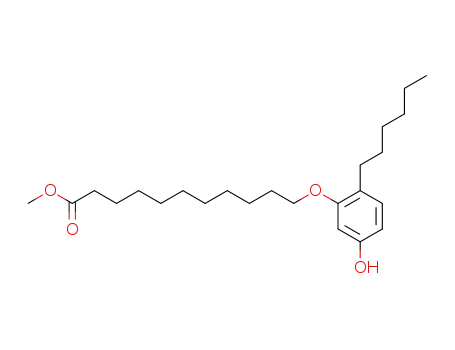 11-(2-hexyl-5-hydroxyphenoxy)undecanoic acid methyl ester