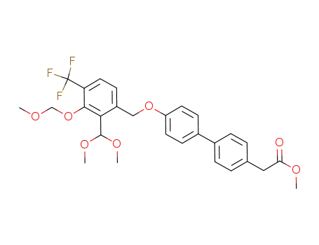 methyl (4'-{[2-(dimethoxymethyl)-3-(methoxymethoxy)-4-(trifluoromethyl)benzyl]oxy}-1,1'-biphenyl-4-yl)acetate