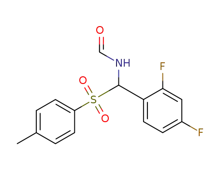 Molecular Structure of 668990-82-7 (Formamide, N-[(2,4-difluorophenyl)[(4-methylphenyl)sulfonyl]methyl]-)