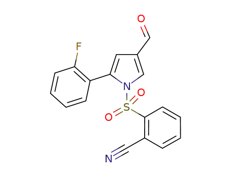 1H-Pyrrole-3-carboxaldehyde,
1-[(2-cyanophenyl)sulfonyl]-5-(2-fluorophenyl)-