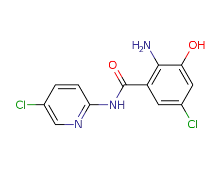 2-amino-5-chloro-N-(5-chloro-2-pyridyl)-3-hydroxybenzamide