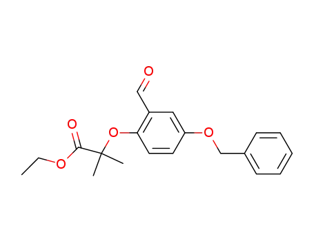 프로판산, 2-[2-포르밀-4-(페닐메톡시)페녹시]-2-메틸-, 에틸 에스테르