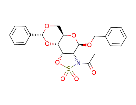 benzyl 2-acetamido-4,6-O-benzylidene-2-deoxy-β-D-allopyranoside-2,3-sulfamidate