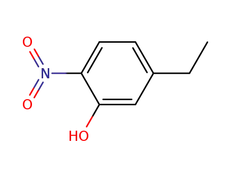 Molecular Structure of 101664-28-2 (Phenol,  5-ethyl-2-nitro-)