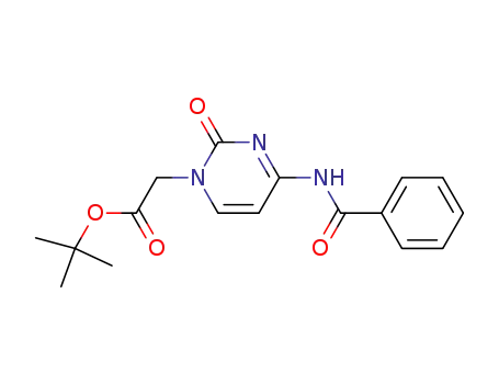 Molecular Structure of 168263-85-2 (N<sub>4</sub>-Benzoyl-1-tert-butyloxycarbonylmethylcytosine)