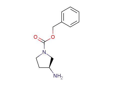 Molecular Structure of 122536-72-5 ((S)-3-AMINO-1-CBZ-PYRROLIDINE)