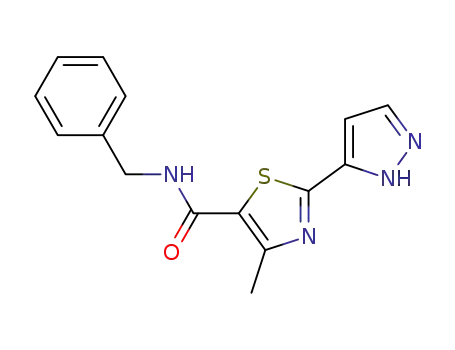 4-methyl-2-(2H-pyrazol-3-yl)-thiazole-5-carboxylic acid benzylamide