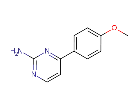Molecular Structure of 99844-02-7 (4-(4-METHOXYPHENYL)PYRIMIDIN-2-AMINE)