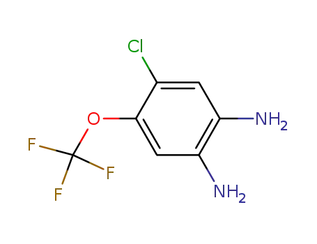 Molecular Structure of 156425-08-0 (4-chloro-5-(trifluoromethoxy)benzene-1,2-diamine)