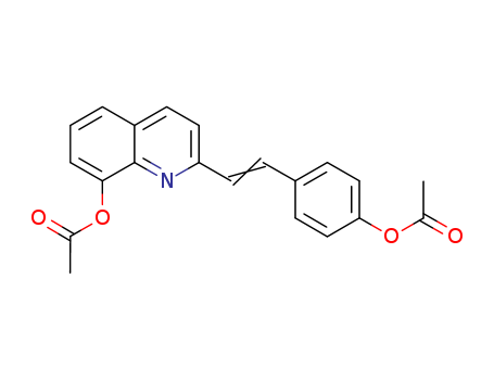 8-Quinolinol, 2-[2-[4-(acetyloxy)phenyl]ethenyl]-, acetate (ester)