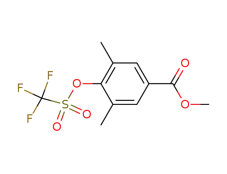 methyl 3,5-dimethyl-4-{[(trifluoromethyl)sulfonyl]oxy}benzoate