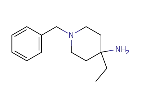 Molecular Structure of 440101-13-3 (4-Piperidinamine,4-ethyl-1-(phenylmethyl)-(9CI))