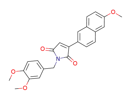 1H-Pyrrole-2,5-dione,
1-[(3,4-dimethoxyphenyl)methyl]-3-(6-methoxy-2-naphthalenyl)-