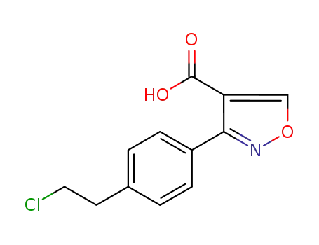 4-Isoxazolecarboxylic acid, 3-[4-(2-chloroethyl)phenyl]-