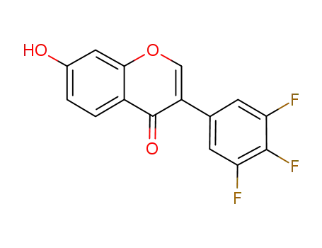 Molecular Structure of 1125671-34-2 (3',4',5'-trifluoro-7-hydroxyisoflavone)