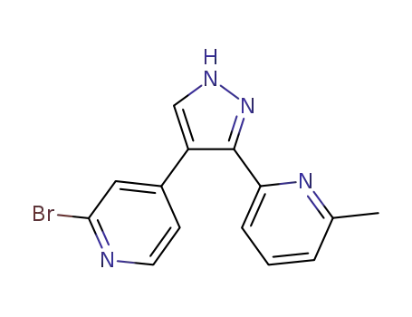Pyridine, 2-bromo-4-[3-(6-methyl-2-pyridinyl)-1H-pyrazol-4-yl]-