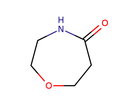 Molecular Structure of 10341-26-1 (1,4-Oxazepan-5-one)