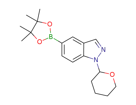 1H-Indazole, 1-(tetrahydro-2H-pyran-2-yl)-5-(4,4,5,5-tetramethyl-1,3,2-dioxaborolan-2-yl)-