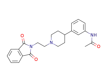 Molecular Structure of 875004-84-5 (N-(3-{1-[2-(1,3-dioxoisoindolin-2-yl)ethyl]piperidin-4-yl}phenyl)acetamide)