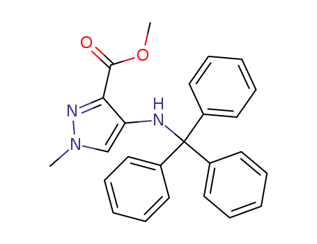 1-methyl-4-(trityl-amino)-1H-pyrazole-3-carboxylic acid methyl ester
