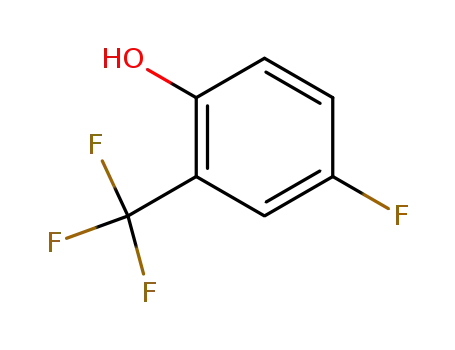 Molecular Structure of 130047-19-7 (4-FLUORO-2-(TRIFLUOROMETHYL)PHENOL)