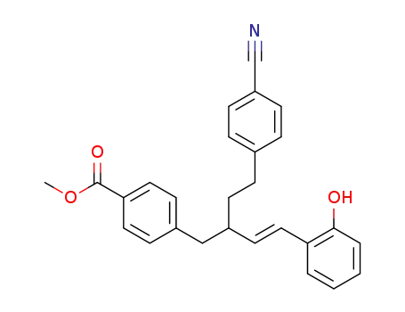 methyl (E)-4-[2-[2-(4-cyanophenyl)ethyl]-4-(2-hydroxyphenyl)but-3-enyl]benzoate