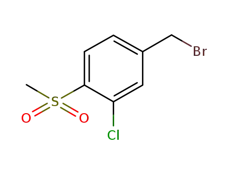 4-(bromomethyl)-2-chloro-1-(methylsulfonyl)benzene
